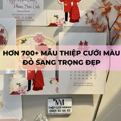 HƠN 700+ mẫu thiệp cưới màu đỏ sang trọng đẹp