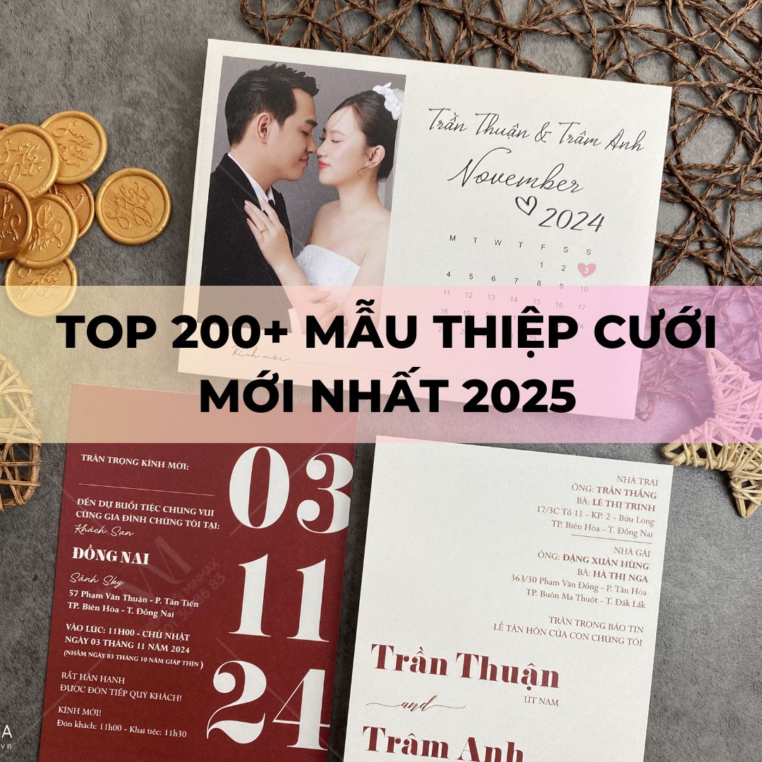 TOP 200+ Mẫu thiệp cưới mới nhất 2025