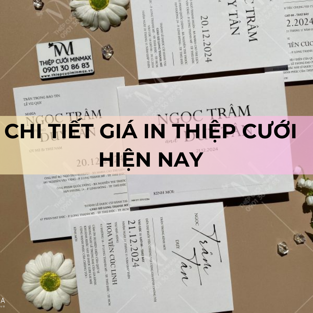 Chi tiết giá in thiệp cưới hiện nay