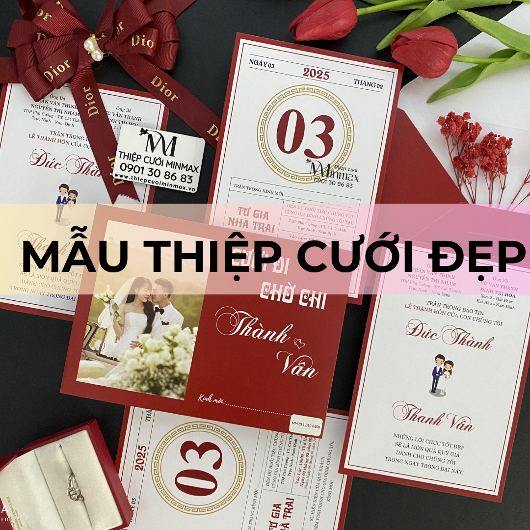 MẪU THIỆP CƯỚI ĐẸP