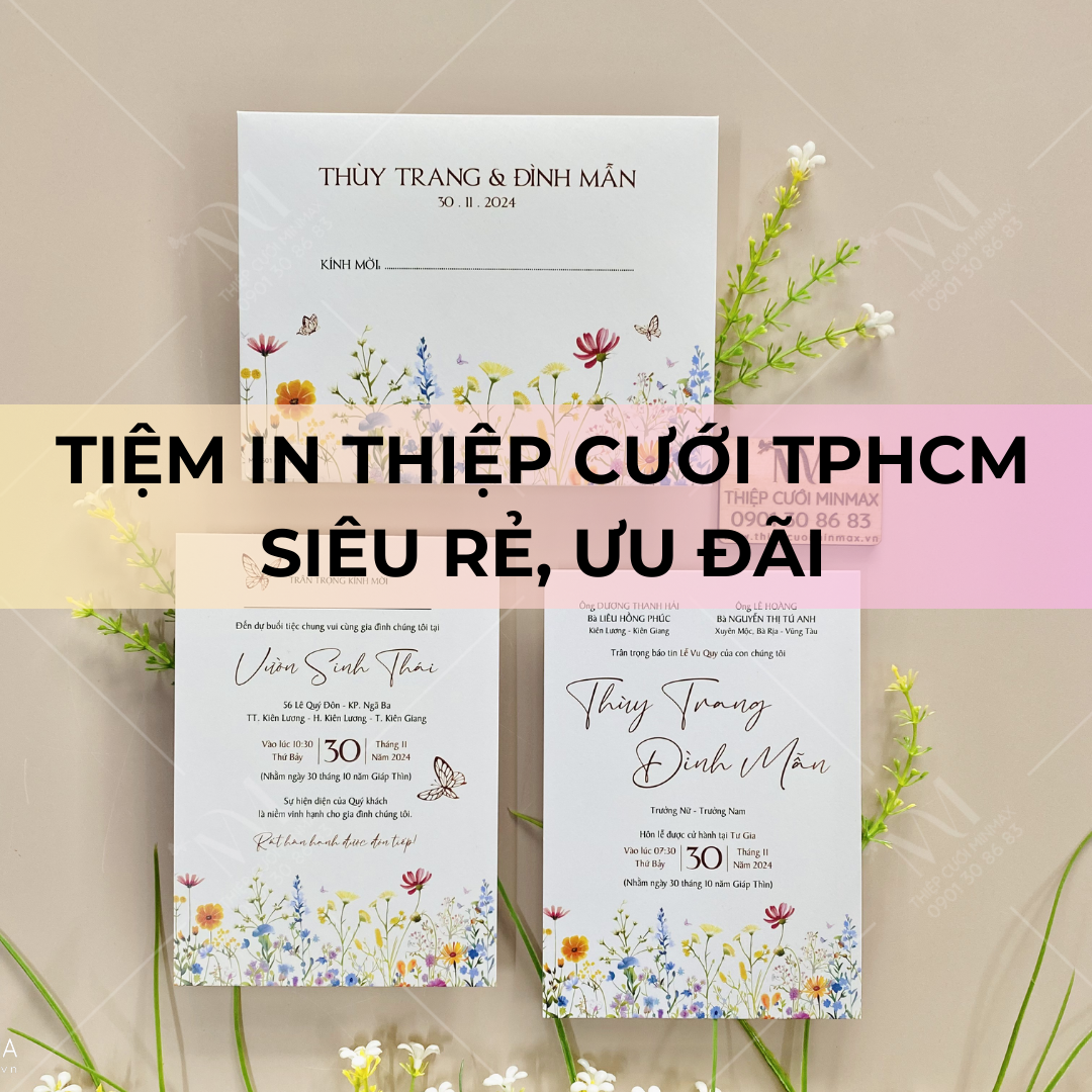 Tiệm in thiệp cưới TPHCM siêu rẻ, ưu đãi