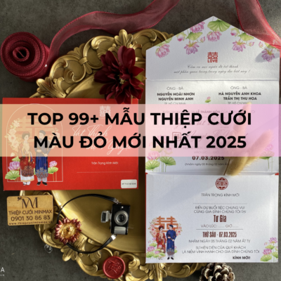 TOP 99+ Mẫu thiệp cưới màu đỏ mới nhất 2025
