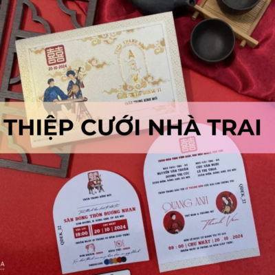 Thiệp cưới nhà trai
