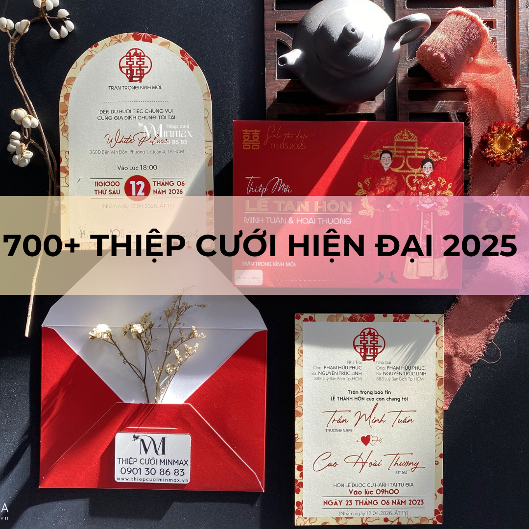 700+ Thiệp cưới hiện đại 2025