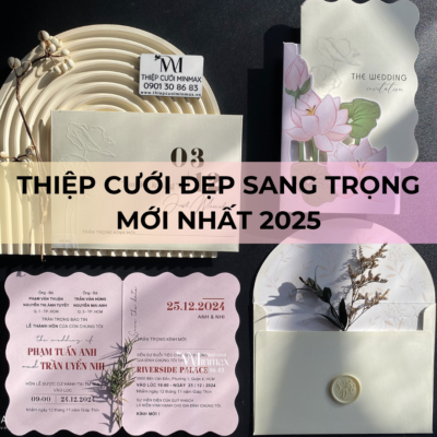 Thiệp cưới đẹp sang trọng mới nhất 2025