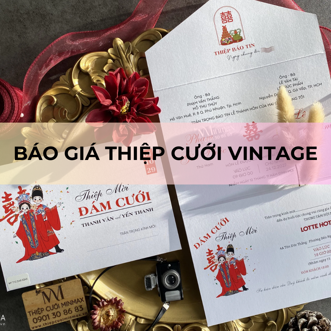 Thiệp cưới vintage