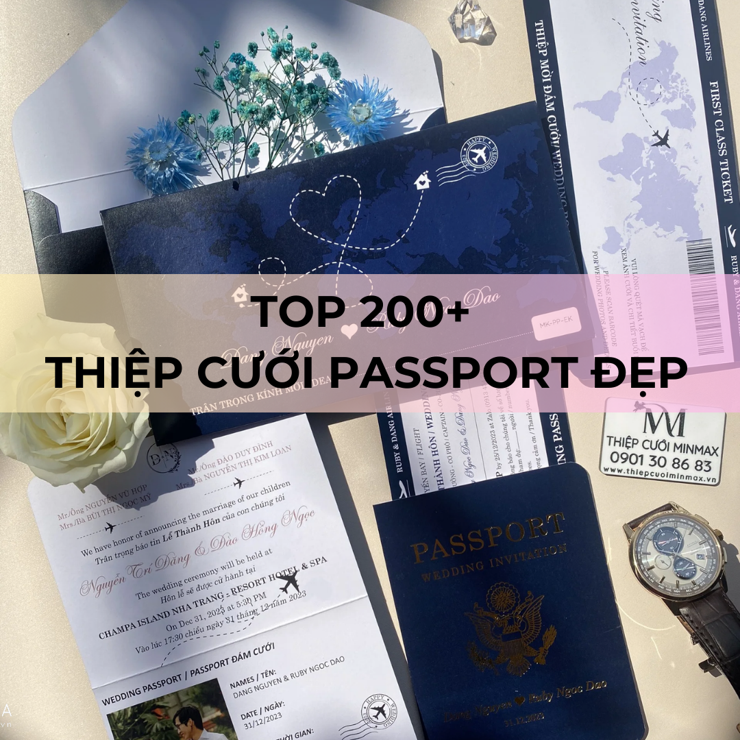 TOP 200+ Thiệp cưới passport đẹp