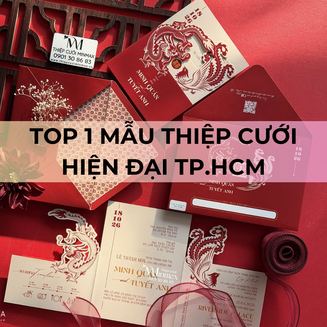 TOP 1 Mẫu thiệp cưới Hiện đại TP.HCM