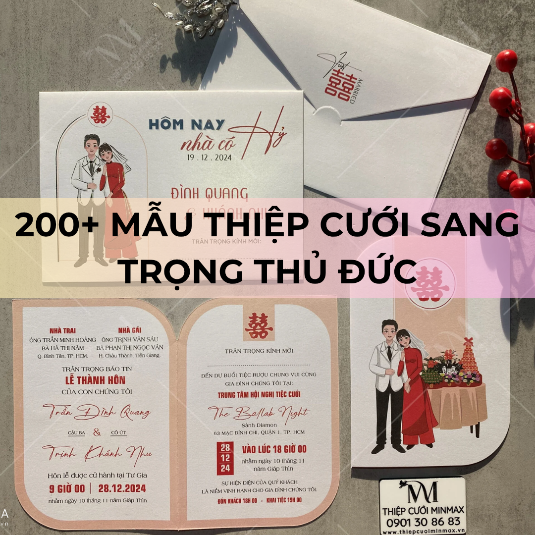 200+ Mẫu Thiệp Cưới Sang Trọng Thủ Đức