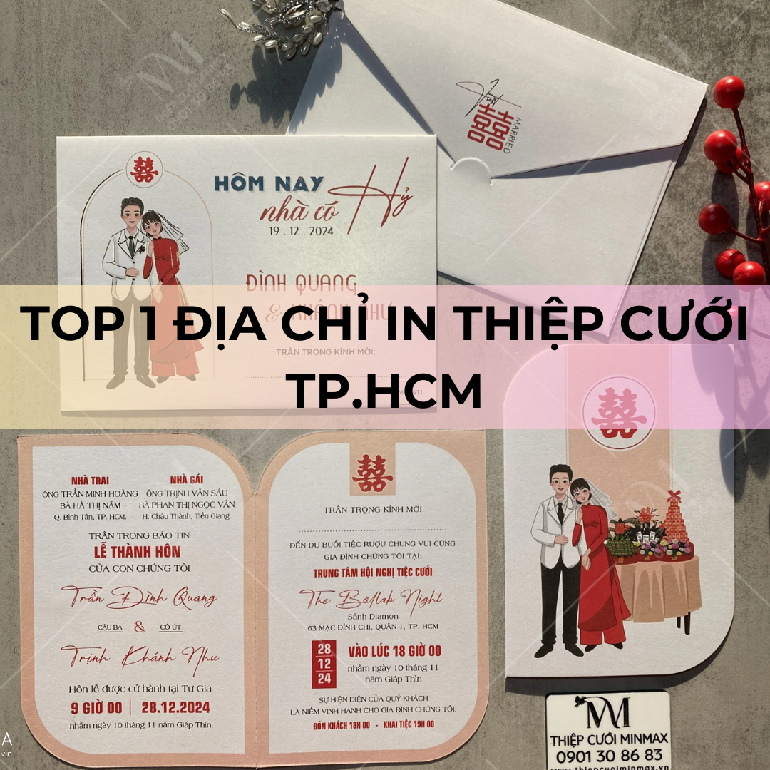 TOP 1 Địa chỉ in Thiệp Cưới TP.HCM