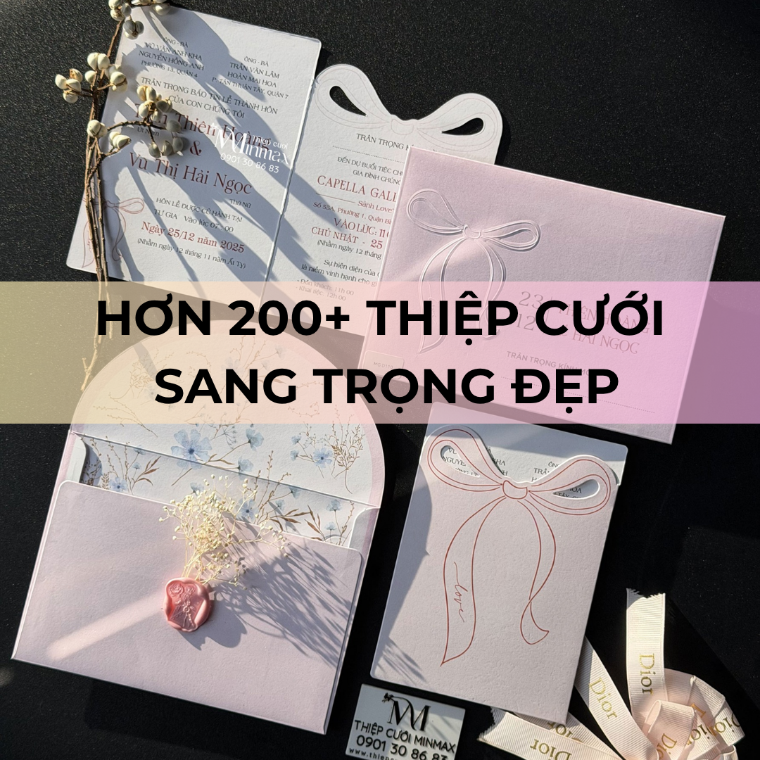Hơn 200+ Thiệp cưới Sang trọng đẹp