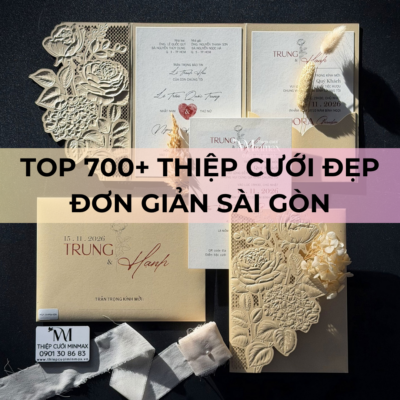 TOP 700+ Thiệp cưới đẹp đơn giản Sài Gòn