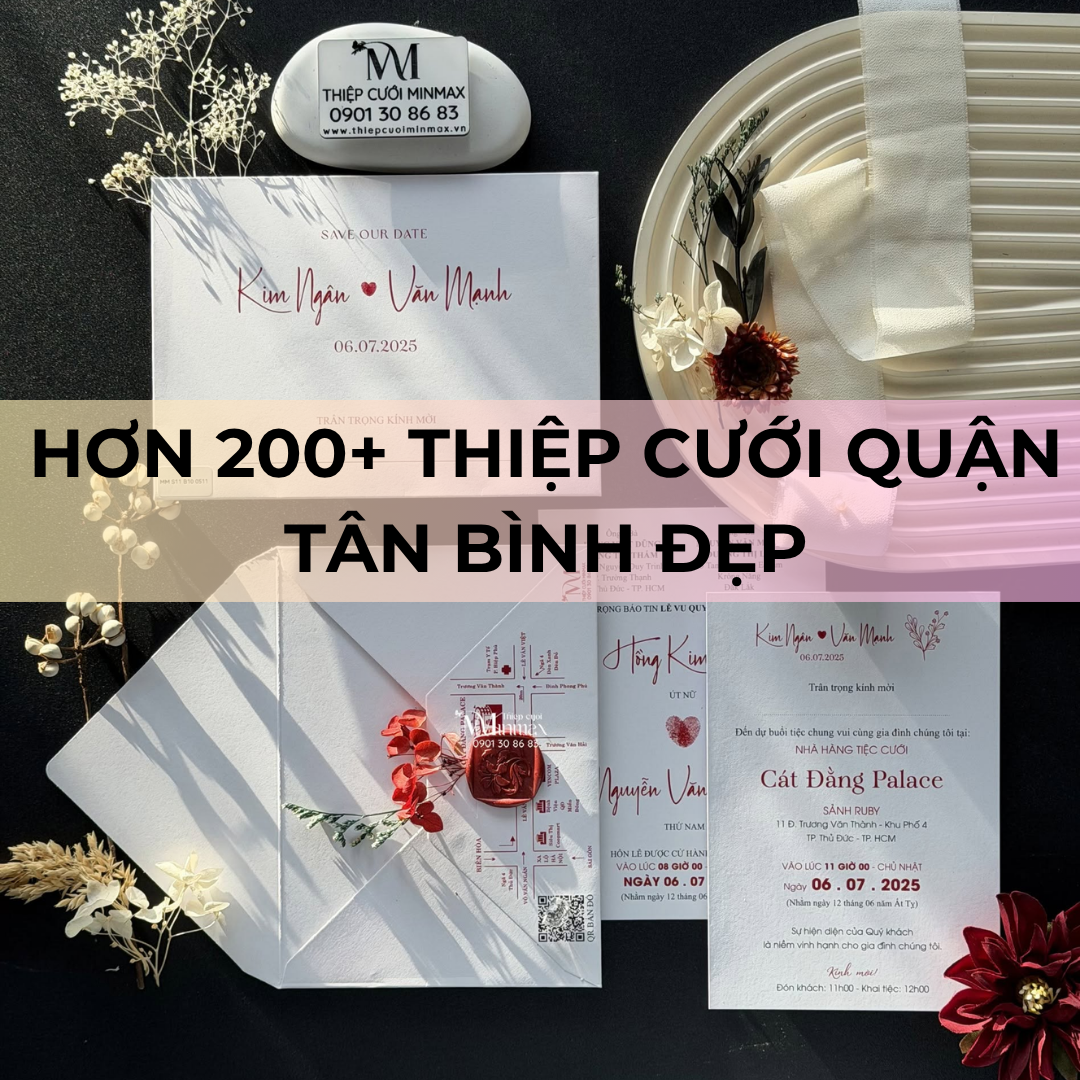 Hơn 200+ Thiệp Cưới Quận Tân Bình Đẹp