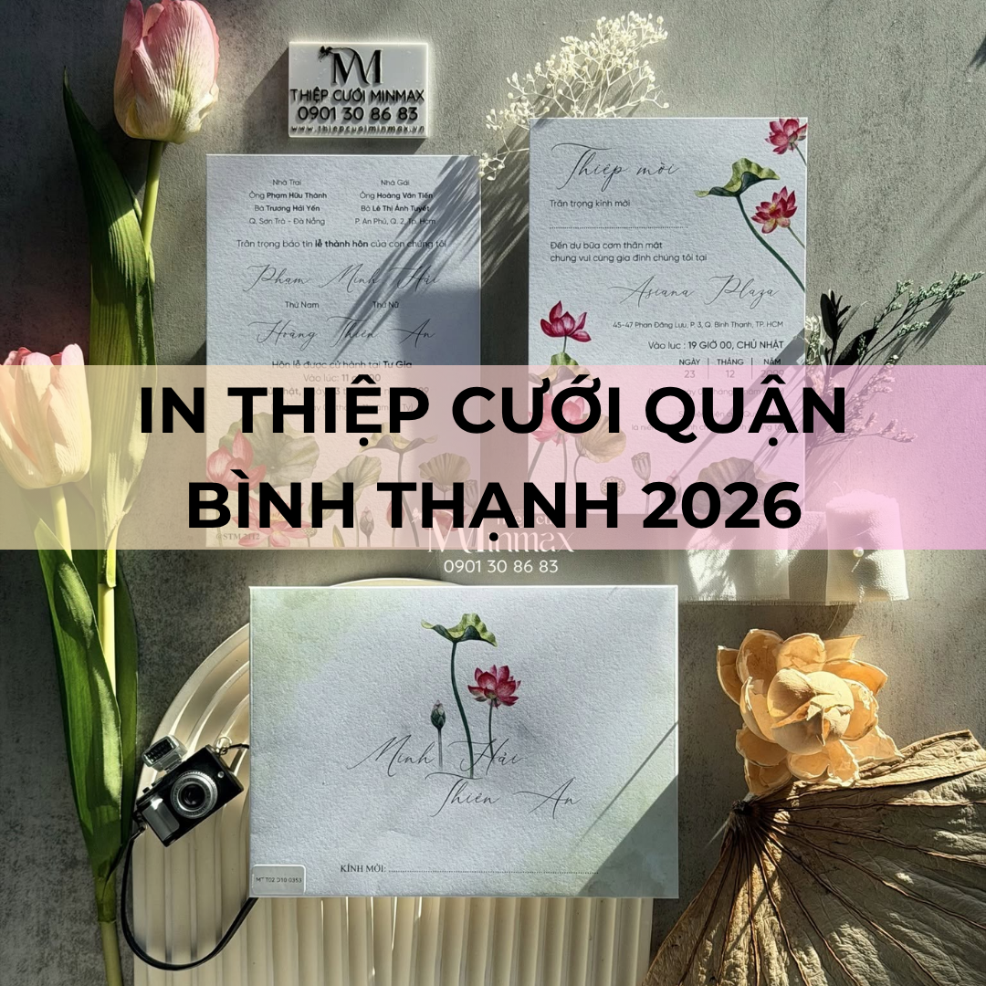 In thiệp cưới Quận Bình Thạnh 2026