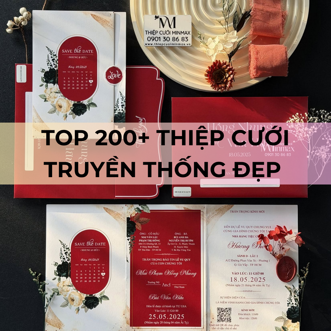 TOP 200+ Thiệp cưới truyền thống đẹp