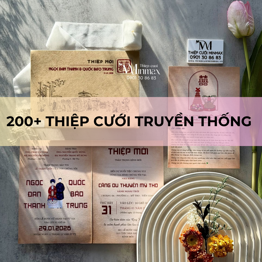 200+ Thiệp cưới truyền thống
