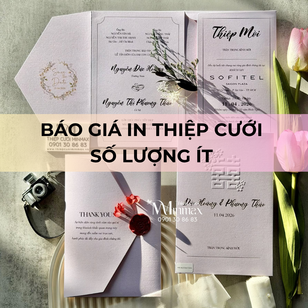 Báo giá in thiệp cưới số lượng ít