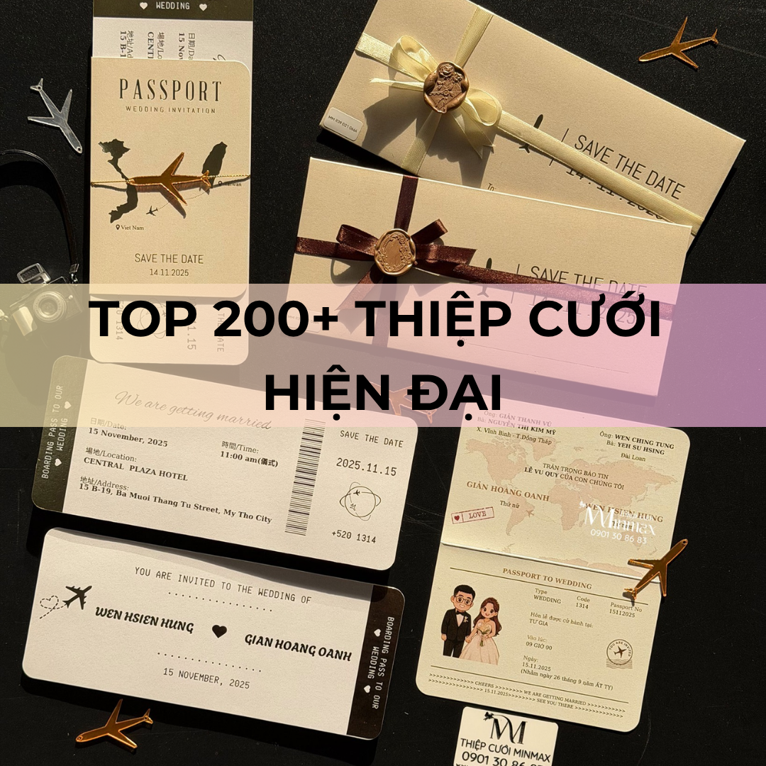 TOP 200+ Thiệp cưới hiện đại