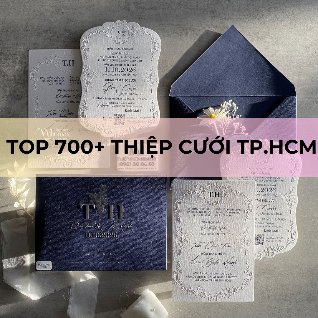 TOP 700+ Thiệp cưới TP.HCM