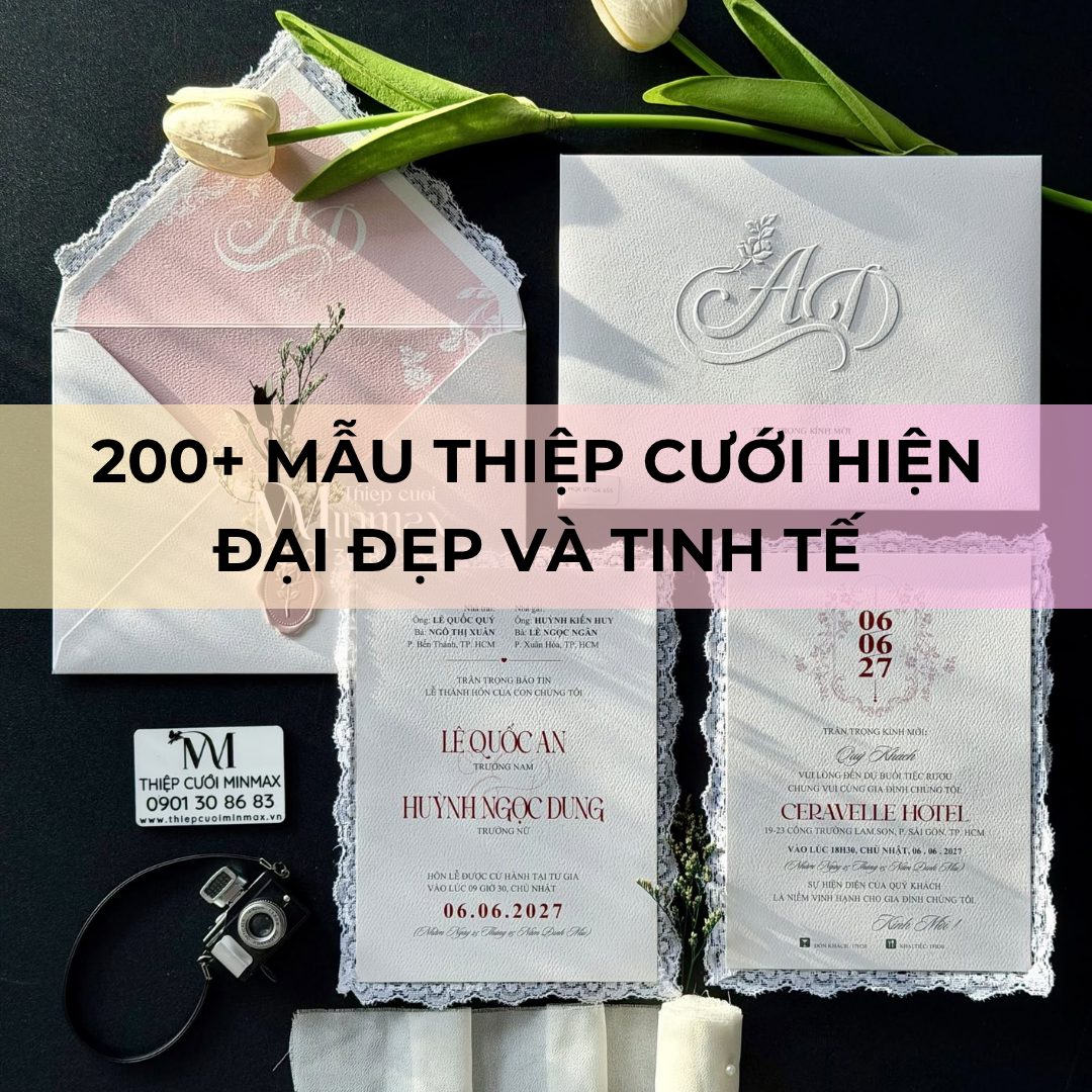 200+ Mẫu thiệp cưới hiện đại đẹp và tinh tế